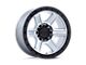 KMC Outrun Machined with Gloss Black Lip 6-Lug Wheel; 18x9; 18mm Offset (07-13 Sierra 1500)