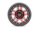 KMC Recon Gloss Black Machined with Red Tint 6-Lug Wheel; 17x9; -12mm Offset (07-13 Sierra 1500)