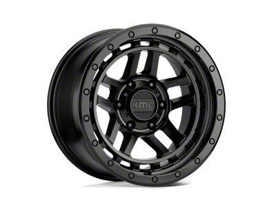 KMC Recon Satin Black 6-Lug Wheel; 17x8.5; 18mm Offset (07-13 Sierra 1500)
