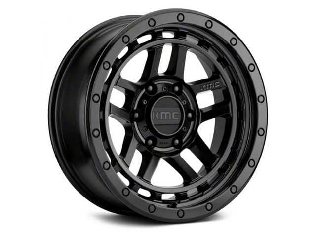 KMC Recon Satin Black 6-Lug Wheel; 18x8.5; 0mm Offset (07-13 Sierra 1500)