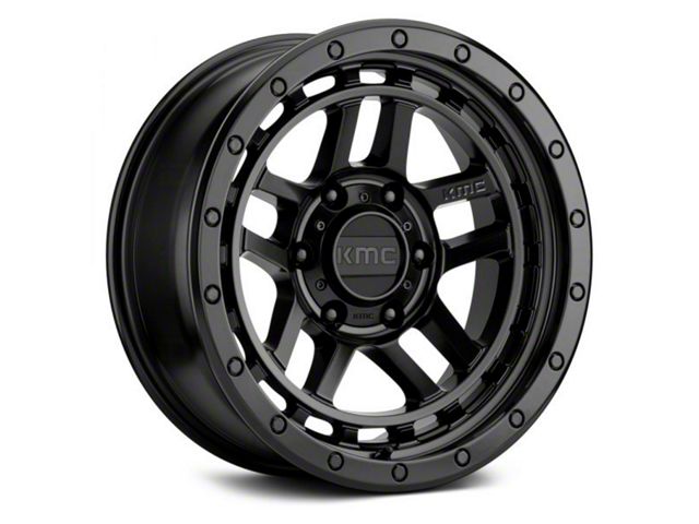 KMC Recon Satin Black 6-Lug Wheel; 18x8.5; 18mm Offset (07-13 Sierra 1500)