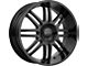 KMC Regulator Gloss Black 6-Lug Wheel; 22x9.5; 30mm Offset (07-13 Sierra 1500)