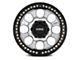 KMC Riot Beadlock Machined Face with Satin Black Windows and Ring 6-Lug Wheel; 17x9; -12mm Offset (07-13 Sierra 1500)