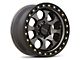 KMC Riot SBL Anthracite with Satin Black Lip 6-Lug Wheel; 17x8.5; 10mm Offset (07-13 Sierra 1500)