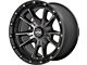 KMC Sync Satin Black with Gray Tint 6-Lug Wheel; 17x9; 0mm Offset (07-13 Sierra 1500)