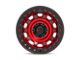 KMC Tank Beadlock Candy Red 6-Lug Wheel; 17x9; -38mm Offset (07-13 Sierra 1500)