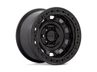 KMC Tank Beadlock Satin Black 6-Lug Wheel; 17x9; -15mm Offset (07-13 Sierra 1500)