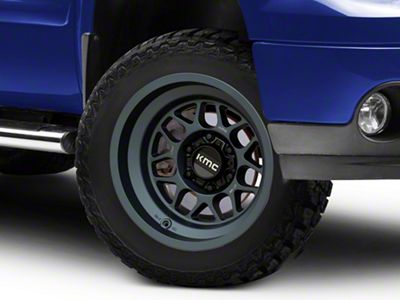 KMC Terra Metallic Blue 6-Lug Wheel; 20x9; -12mm Offset (07-13 Sierra 1500)