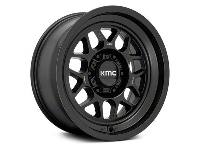 KMC Terra Satin Black 6-Lug Wheel; 18x8.5; 0mm Offset (07-13 Sierra 1500)