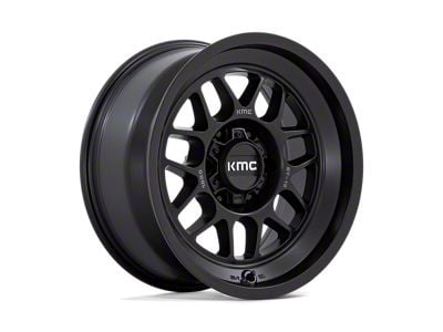 KMC Terra Satin Black 6-Lug Wheel; 18x8.5; -10mm Offset (07-13 Sierra 1500)