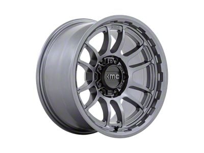 KMC Wrath Matte Anthracite 6-Lug Wheel; 17x8.5; 0mm Offset (07-13 Sierra 1500)