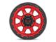 KMC Chase Candy Red with Black Lip 8-Lug Wheel; 20x9; 0mm Offset (11-14 Sierra 2500 HD)