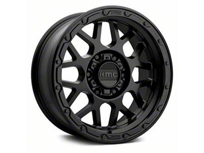 KMC Grenade Off-Road Matte Black 8-Lug Wheel; 17x8.5; 0mm Offset (11-14 Sierra 2500 HD)