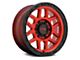 KMC Mesa Candy Red with Black Lip 8-Lug Wheel; 18x9; 18mm Offset (11-14 Sierra 2500 HD)