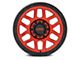 KMC Mesa Candy Red with Black Lip 8-Lug Wheel; 20x9; 0mm Offset (11-14 Sierra 2500 HD)