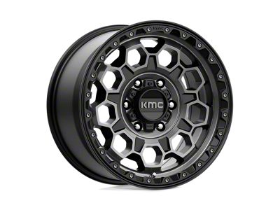 KMC Mesa Forged Slotted Beadlock Raw Machined 8-Lug Wheel; 17x9; -12mm Offset (11-14 Sierra 2500 HD)