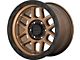 KMC Mesa Matte Bronze with Black Lip 8-Lug Wheel; 20x9; 18mm Offset (11-14 Sierra 2500 HD)