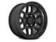 KMC Mesa Satin Black with Gloss Black Lip 8-Lug Wheel; 20x9; 18mm Offset (11-14 Sierra 2500 HD)