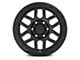 KMC Mesa Satin Black with Gloss Black Lip 8-Lug Wheel; 20x9; 18mm Offset (11-14 Sierra 2500 HD)