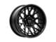 KMC Technic Satin Black 8-Lug Wheel; 20x9; 0mm Offset (11-14 Sierra 2500 HD)