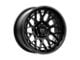 KMC Technic Satin Black 8-Lug Wheel; 20x9; 0mm Offset (11-14 Sierra 2500 HD)