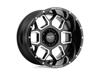 KMC Chase Satin Black with Gloss Black Lip 8-Lug Wheel; 18x9; 18mm Offset (11-14 Sierra 3500 HD SRW)