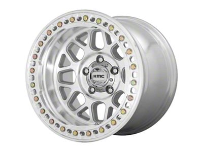 KMC Grenade Crawl Beadlock Machined 6-Lug Wheel; 20x10; -48mm Offset (07-13 Silverado 1500)