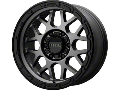 KMC Grenade Off-Road Matte Gray 6-Lug Wheel; 17x9; -12mm Offset (07-13 Silverado 1500)