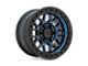 KMC GRS Midnight Blue with Gloss Black Lip 6-Lug Wheel; 18x8.5; 0mm Offset (07-13 Silverado 1500)