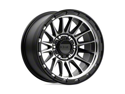 KMC Impact Satin Black Machined 6-Lug Wheel; 17x9; -12mm Offset (07-13 Silverado 1500)