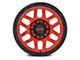 KMC Mesa Candy Red with Black Lip 6-Lug Wheel; 18x9; 18mm Offset (07-13 Silverado 1500)