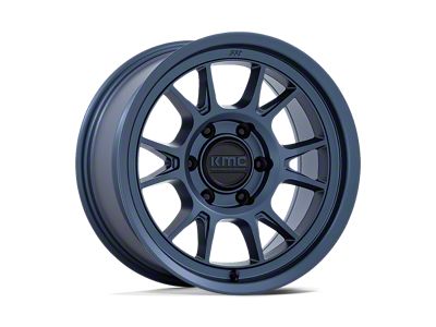 KMC Range Metallic Blue 6-Lug Wheel; 17x8.5; -10mm Offset (07-13 Silverado 1500)