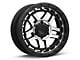 KMC Recon Satin Black Machined 6-Lug Wheel; 18x8.5; 18mm Offset (07-13 Silverado 1500)