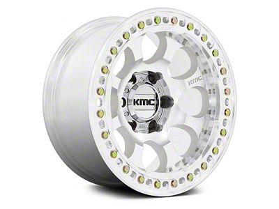 KMC Riot Beadlock Machined 6-Lug Wheel; 17x9; -12mm Offset (07-13 Silverado 1500)