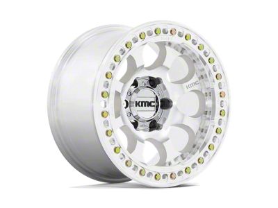 KMC Riot Beadlock Machined 6-Lug Wheel; 17x8.5; 0mm Offset (07-13 Silverado 1500)