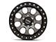 KMC Riot SBL Anthracite with Satin Black Lip 6-Lug Wheel; 17x9; -12mm Offset (07-13 Silverado 1500)