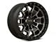 KMC Summit Satin Black with Gray Tint 6-Lug Wheel; 17x8.5; 0mm Offset (07-13 Silverado 1500)