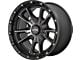 KMC Sync Satin Black with Gray Tint 6-Lug Wheel; 17x9; 18mm Offset (07-13 Silverado 1500)