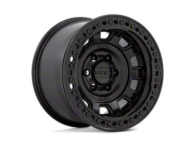 KMC Tank Beadlock Satin Black 6-Lug Wheel; 17x9; -15mm Offset (07-13 Silverado 1500)