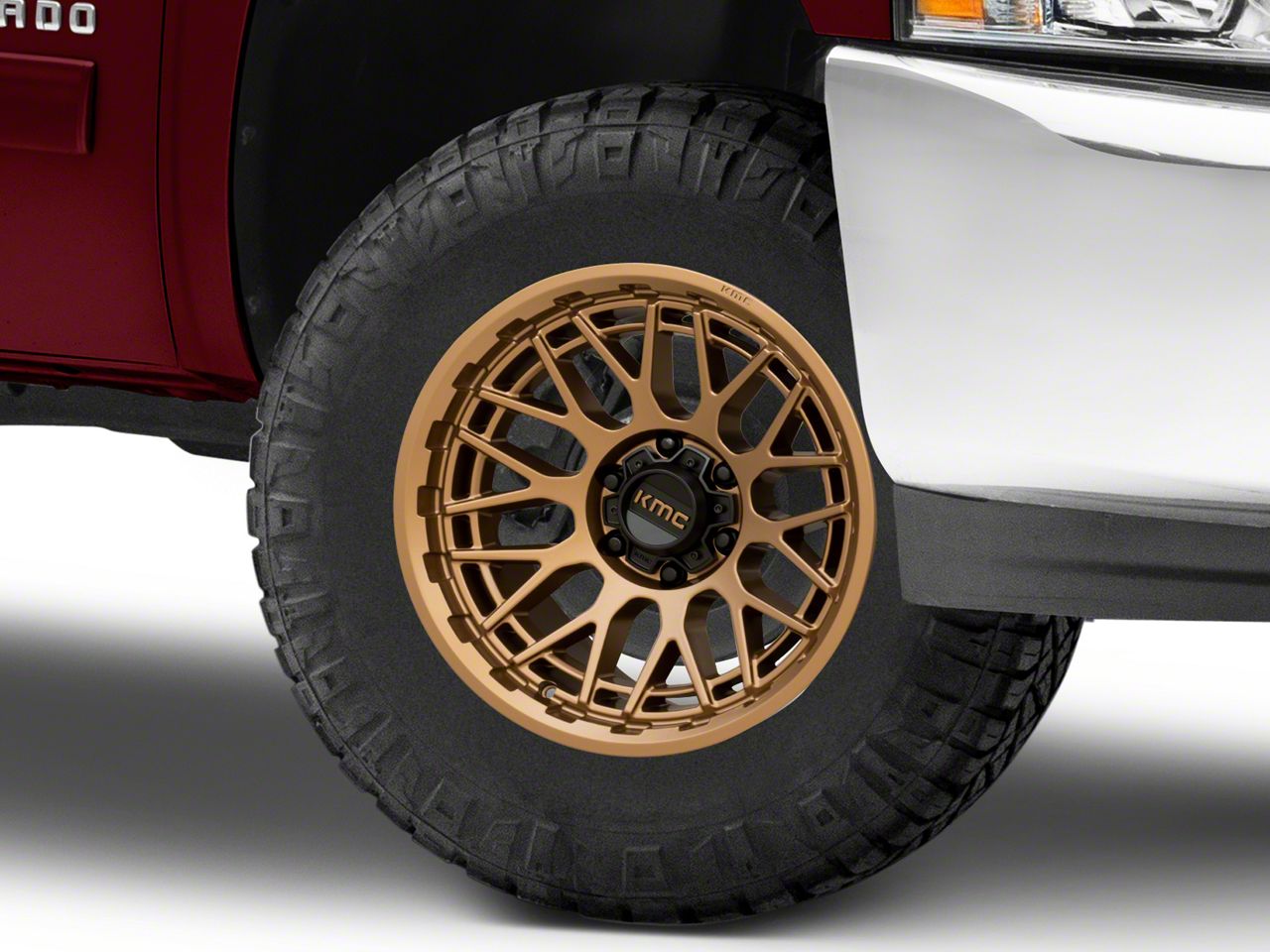 KMC Silverado 1500 Technic Matte Bronze 6-Lug Wheel; 17x8.5; 0mm Offset ...