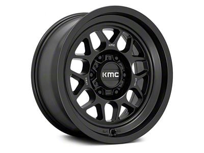 KMC Terra Satin Black 6-Lug Wheel; 18x8.5; 0mm Offset (07-13 Silverado 1500)