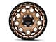 KMC Trek Matte Bronze with Black Lip 6-Lug Wheel; 17x8; 20mm Offset (07-13 Silverado 1500)