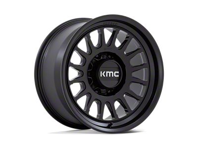 KMC Impact Forged Monoblock Satin Black 8-Lug Wheel; 18x9; 18mm Offset (11-14 Silverado 2500 HD)