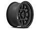 KMC Mesa Satin Black with Gloss Black Lip 8-Lug Wheel; 18x9; 18mm Offset (11-14 Silverado 2500 HD)
