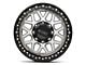 KMC GRS Machined with Satin Black Lip 8-Lug Wheel; 20x9; 18mm Offset (11-14 Silverado 3500 HD SRW)