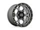 KMC Dirty Harry Satin Gray with Black Lip 6-Lug Wheel; 17x9; -12mm Offset (07-14 Tahoe)