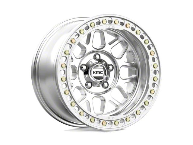 KMC Grenade Crawl Beadlock Machined 6-Lug Wheel; 17x8.5; 0mm Offset (07-14 Tahoe)