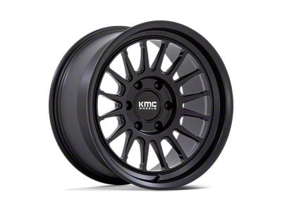 KMC Impact Satin Black 6-Lug Wheel; 17x8.5; -10mm Offset (07-14 Tahoe)