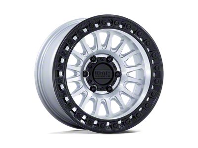 KMC IMS Machined with Black Lip 6-Lug Wheel; 18x9; 30mm Offset (07-14 Tahoe)