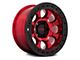 KMC Riot Beadlock Candy Red with Black Ring 6-Lug Wheel; 17x9; -38mm Offset (07-14 Tahoe)